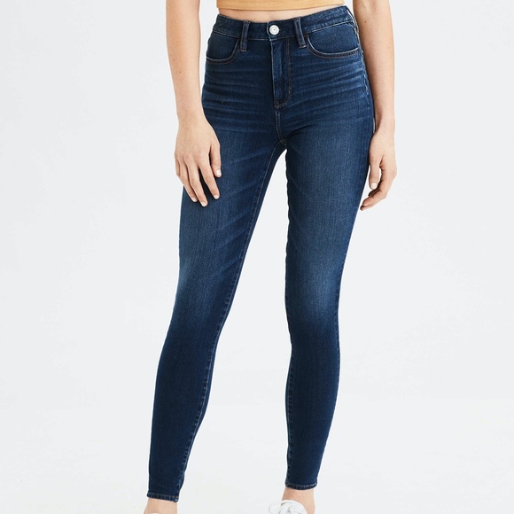 American Eagle Outfitters Denim - American Eagle Super High Rise Jegging Dark Wash